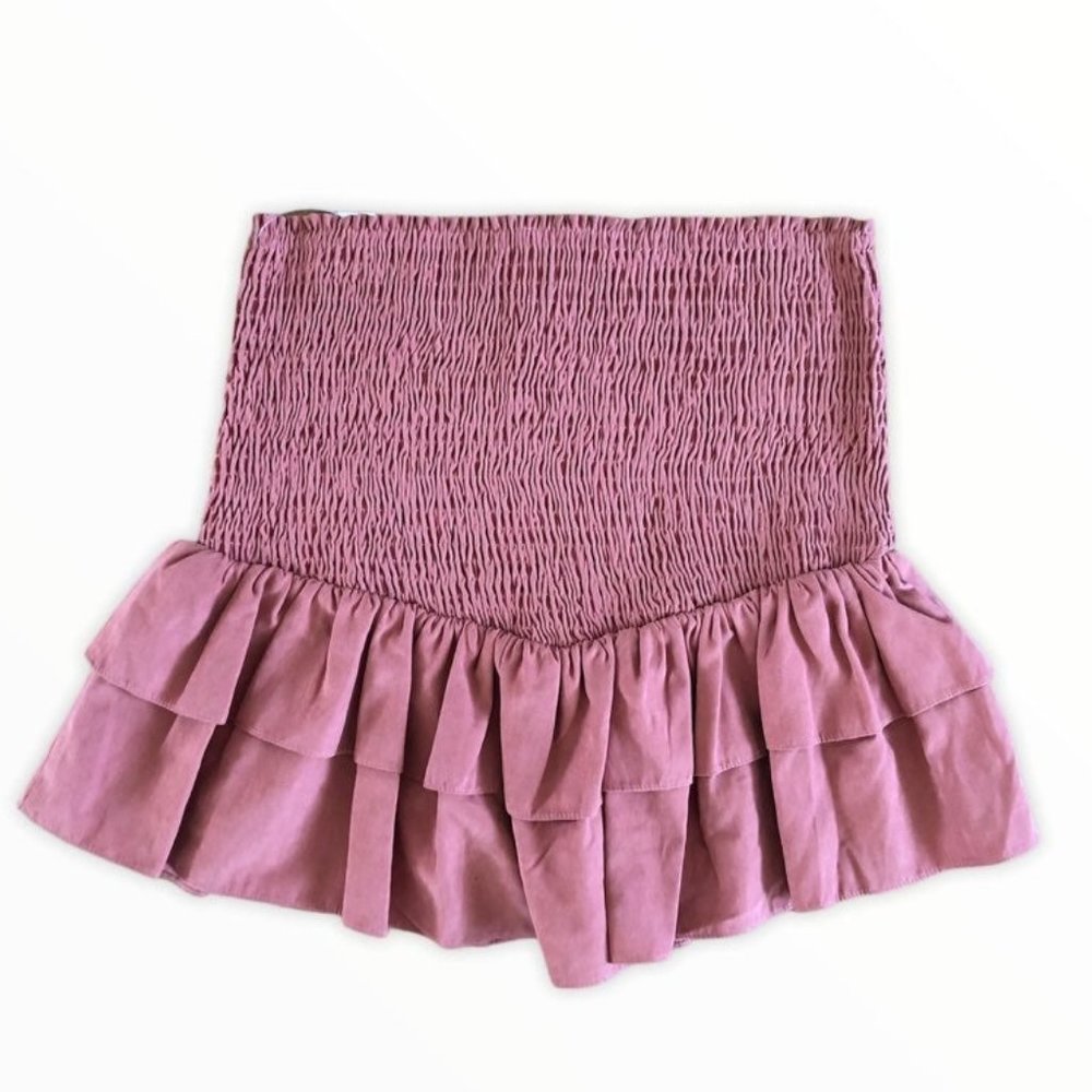 Sadie & Sage Smocked Ruffle Mini Skirt - Picture 6 of 8